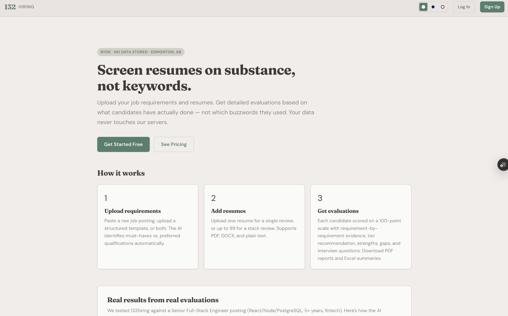 132hiring screenshot