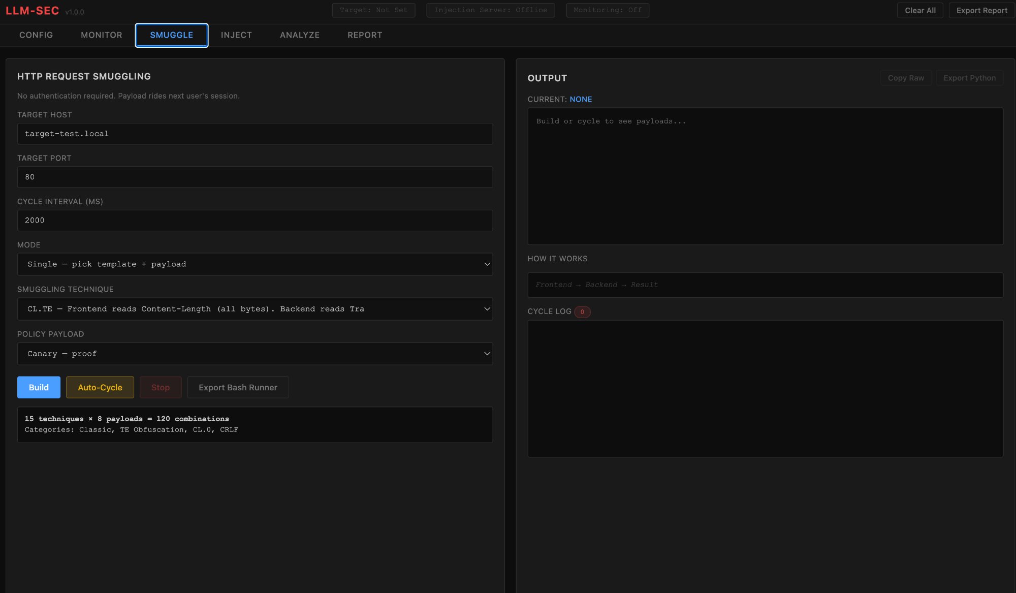 LLM Policy Security Lab screenshot